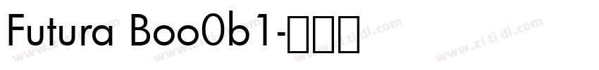 Futura Boo0b1字体转换